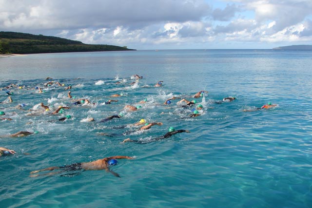 Tinian Turquoise Blue Reef Swim